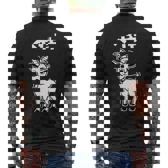 部屋着 面白いtシャツ ヤギ おもしろ 動物 なんか違うtシャツ メンズ 子供 おもしろ 服 グッズ ネタ メンズTシャツ バックプリント - Kawaiitshirt