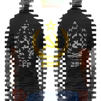 鎌と槌の星cccpソビエト連邦 長袖tシャツ メンズTシャツ バックプリント - Kawaiitshirt