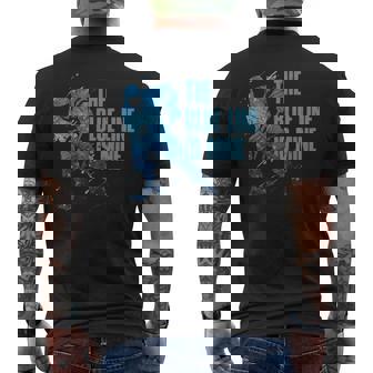 青い線は私のもの アイスホッケー メンズTシャツ バックプリント - Kawaiitshirt