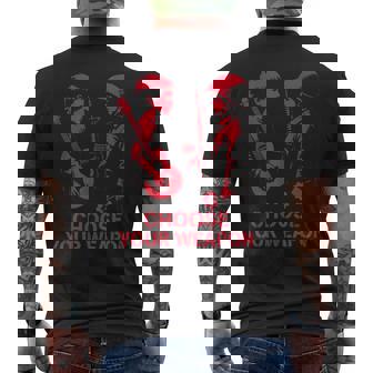 非暴力 抗議 平和 反戦 子ども シンボル メッセージ メンズTシャツ バックプリント - Kawaiitshirt