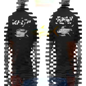 面白いtシャツ お久しぶり 釣り人 魚 文字入り メンズ おもしろ 面白い 服 ネタ 海釣り 文字tシャツ ブリ 鰤 メンズTシャツ バックプリント - Kawaiitshirt