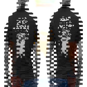 面白いtシャツ パグ イヌ わんこ メンズ 犬好き グッズ かわいい おもしろ 面白い 服 ネタ 子供用 メンズTシャツ バックプリント - Kawaiitshirt