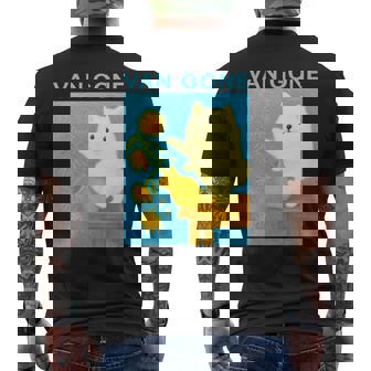 面白いtシャツ ポメラニアン ゴッホ イヌ メンズ 犬好き グッズ かわいい おもしろ 面白い 服 ネタ 長袖tシャツ メンズTシャツ バックプリント - Kawaiitshirt