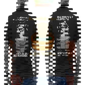 面白いtシャツ 動物 パンダ メンズ かわいい おもしろ 面白い 服 ネタ 私は頑張らない お前が頑張れ 長袖tシャツ メンズTシャツ バックプリント - Kawaiitshirt