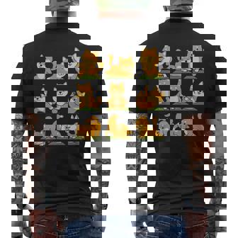 面白いtシャツ 柴犬 ヨガ イヌ わんこ メンズ 犬好き グッズ かわいい おもしろ 面白い 服 ネタ 長袖tシャツ メンズTシャツ バックプリント - Kawaiitshirt