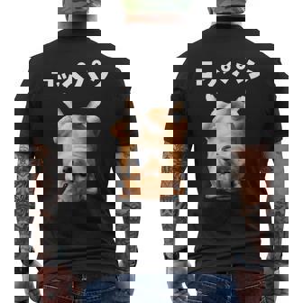 面白いtシャツ 柴犬 犬 イヌ コッペパン メンズ 犬好き グッズ かわいい おもしろ 面白い 服 ネタ 長袖tシャツ メンズTシャツ バックプリント - Kawaiitshirt