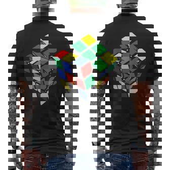 面白いオタクシェルドンパズルキューブ数学科学教師オタク メンズTシャツ バックプリント - Kawaiitshirt