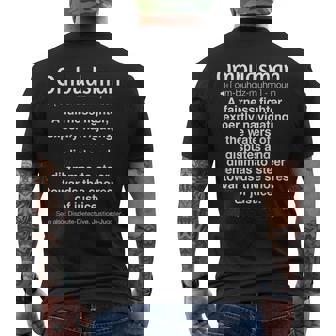 面白いオンブズマン メンズTシャツ バックプリント - Kawaiitshirt