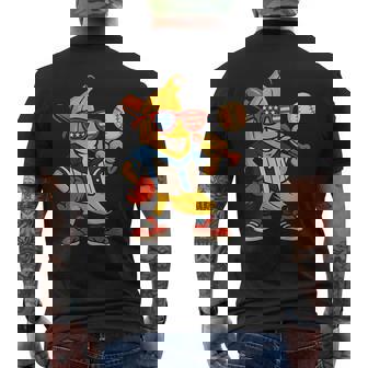 面白いバナナ野球アメリカ国旗サングラス 7月4日 メンズTシャツ バックプリント - Kawaiitshirt