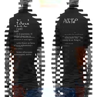 メンズ 面白いマイケルの名前の意味 マイケルの名前をパーソナライズ。 メンズTシャツ バックプリント - Kawaiitshirt