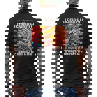 面白い不快なミーム 痔克服ジョーク 恥ずかしい メンズTシャツ バックプリント - Kawaiitshirt