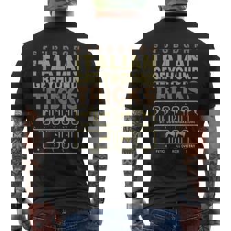 頑固なイタリアングレーハウンドのトリックシャツ、面白いイタリアングレーハウンドの所有者の贈り物、皮肉なイタリアングレーハ メンズTシャツ バックプリント - Kawaiitshirt