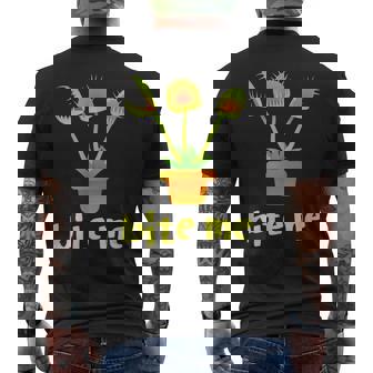 食虫植物 ハエ取り 庭師向けギフトシャツ メンズTシャツ バックプリント - Kawaiitshirt