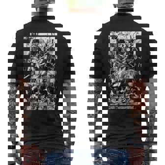 騎士と死と悪魔 アルブレヒト・デューラー1513 長袖tシャツ メンズTシャツ バックプリント - Kawaiitshirt