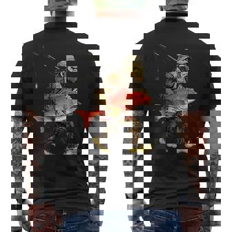 鯛 ビッグフット フィッシャーマン 海水釣り サスカッチ メンズTシャツ バックプリント - Kawaiitshirt