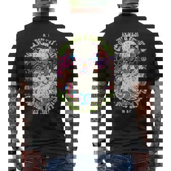 鶏好き ふわふわ お尻 バイブ 動物 ユーモア メンズTシャツ バックプリント - Kawaiitshirt