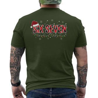 6 7 Christmas Six Seven Xmas 67 Merry Christmas Men's T-shirt Back Print - Thegiftio UK