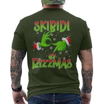 6 7 Christmas Skibidi Rizzmas 67 Meme Gen Alpha Slang Xmas Men's T-shirt Back Print - Thegiftio UK