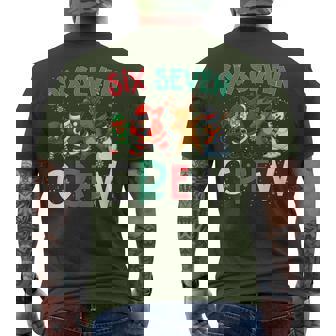 6 7 Christmas 6 7 Squad Gen Alpha Christmas Gen Alpha Slang Men's T-shirt Back Print - Monsterry