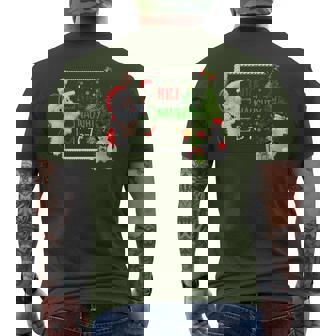 6-7 Meme Nice Naughty 67 Christmas Santa Says Men's T-shirt Back Print - Thegiftio