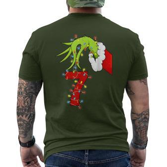 6 7 Six Seven Hand Gen Z Alpha Meme Slang Xmas Christmas Men's T-shirt Back Print - Thegiftio UK