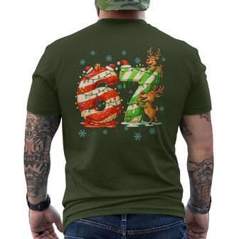67 Christmas Meme 6 7 Numbers Six Seven Gen Z Alpha Slang Men's T-shirt Back Print - Thegiftio UK