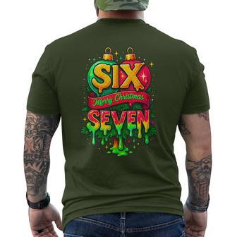 67 Christmas Ornament Meme Ice Drip Holiday Pajama 6 7 Men's T-shirt Back Print - Monsterry