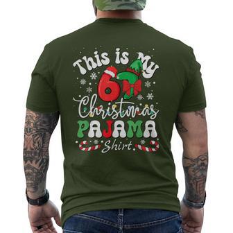 This Is My 67 Christmas Pajama Six Seven Meme Men's T-shirt Back Print - Thegiftio UK