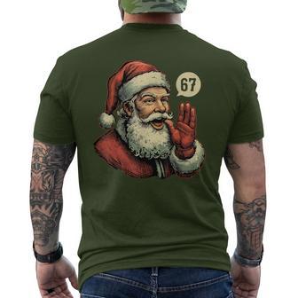 67 Christmas Santa Claus Six Seven Meme Gen Alpha Men's T-shirt Back Print - Thegiftio UK