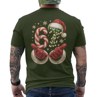 67 Meme Christmas 6 7 Gen Alpha Slang Santa Xmas Men's T-shirt Back Print - Thegiftio UK