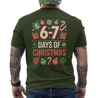 67 Meme Christmas Holiday Six Seven Gen Alpha Z Men's T-shirt Back Print - Thegiftio UK