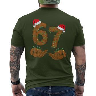 67 Meme Humor 6-7 Six Seven Bigfoot Christmas Men's T-shirt Back Print - Thegiftio UK