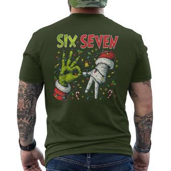 67 Meme Humor 6-7 Six Seven Christmas 67Th Birthday Men's T-shirt Back Print - Thegiftio UK