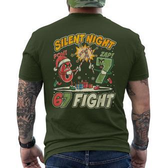 67 Meme Six Seven Silent Night 67 Fight Christmas Xmas Men's T-shirt Back Print - Thegiftio UK