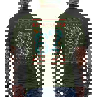 67 Six Seven Christmas Meme Hand 67 Couples Christmas Men's T-shirt Back Print - Thegiftio