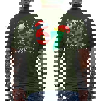 67 Six Seven Meme Elf Santa Christmas Squad Crew Men's T-shirt Back Print - Monsterry