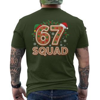 67 Squad Six Seven Christmas 67 Meme Men's T-shirt Back Print - Thegiftio UK
