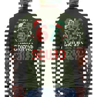 67Th Christmas Squad – Cute Santa Elf Candy Canes 67 Men's T-shirt Back Print - Thegiftio