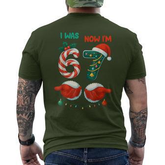 7 Year Old Birthday Was 6 Now I'm 7 67 Christmas Men's T-shirt Back Print - Thegiftio UK