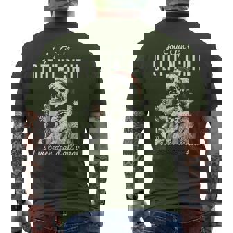 You Ain’T Gettin’ Shit I've Been Dead All Year Skeleton Xmas Men's T-shirt Back Print - Monsterry