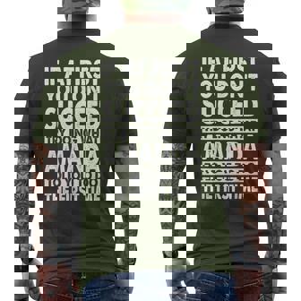 Amanda Name Personalized Birthday Christmas Joke Men's T-shirt Back Print - Thegiftio