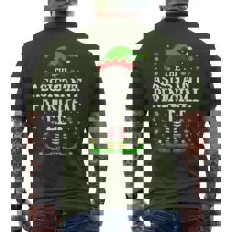 Assistant Principal Elf Christmas Family Matching Men's T-shirt Back Print | Seseable FR