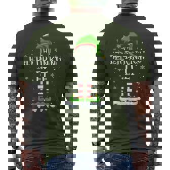 Beer Drinking Elf Squad Family Matching Group Christmas Elf Men's T-shirt Back Print - Thegiftio