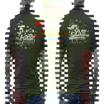 Believe In Santa Magic Winter Holiday Believe Christmas Men's T-shirt Back Print | Mazezy