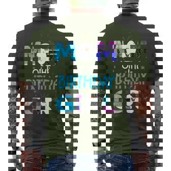 Birthday Party Snow Christmas Cute Men's T-shirt Back Print - Monsterry