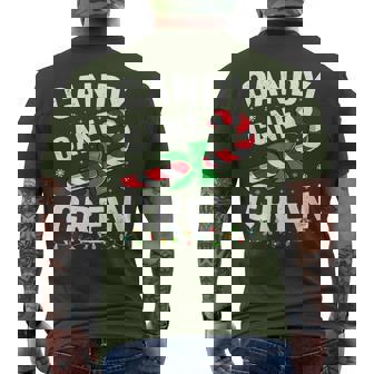 Candy Cane Crew Christmas Candy Lover X-Mas Men's T-shirt Back Print - Seseable