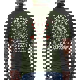 Candy Cane Crew We Stick Together Christmas Xmas Men's T-shirt Back Print - Seseable