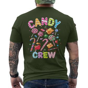 Candy Land Candy Crew Sweetie Candy Squad Cool Christmas Men's T-shirt Back Print - Seseable