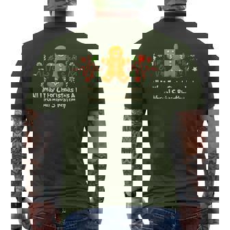 Cardiology Christmas Crew Rn Doctor Icu Holiday Men's T-shirt Back Print - Seseable