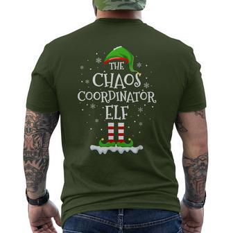 Chaos Coordinator Elf Squad Family Matching Christmas Elf Men's T-shirt Back Print - Thegiftio UK